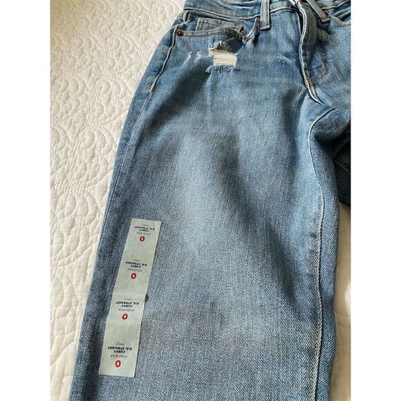Old Navy High-Rise Curvy O.G. Straight Ankle Jeans Distressed Size 0 NWT​ - Picture 7 of 14